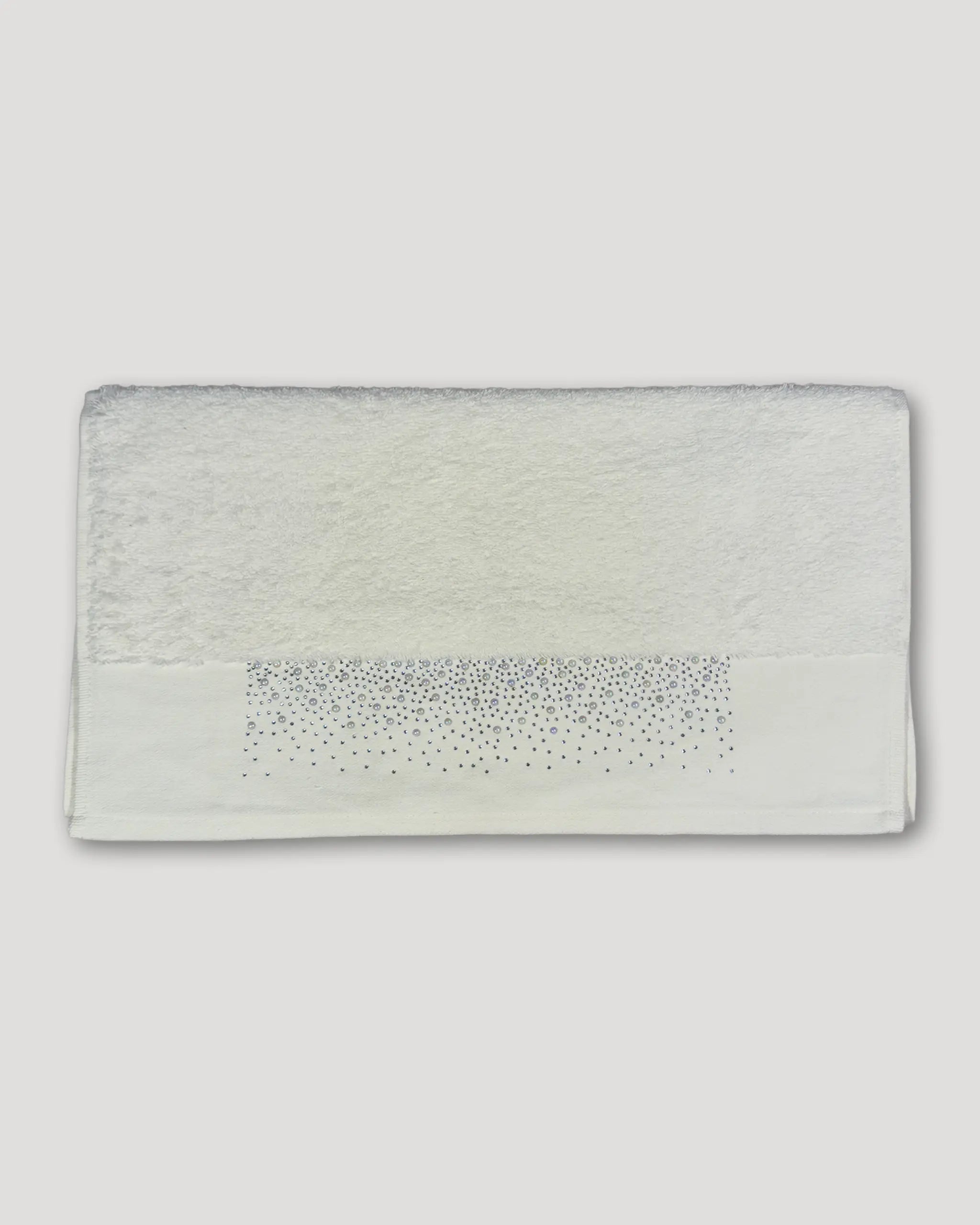 Weihnachtshandtücher – 2er-Set, weiss mit Perlenbordüre