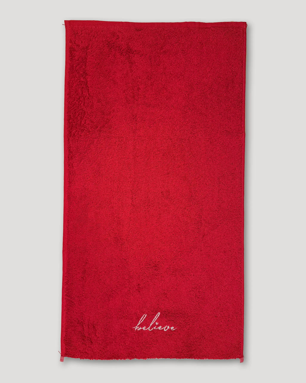 Weihnachtshandtuecher – 2er-Set, rot mit Stick