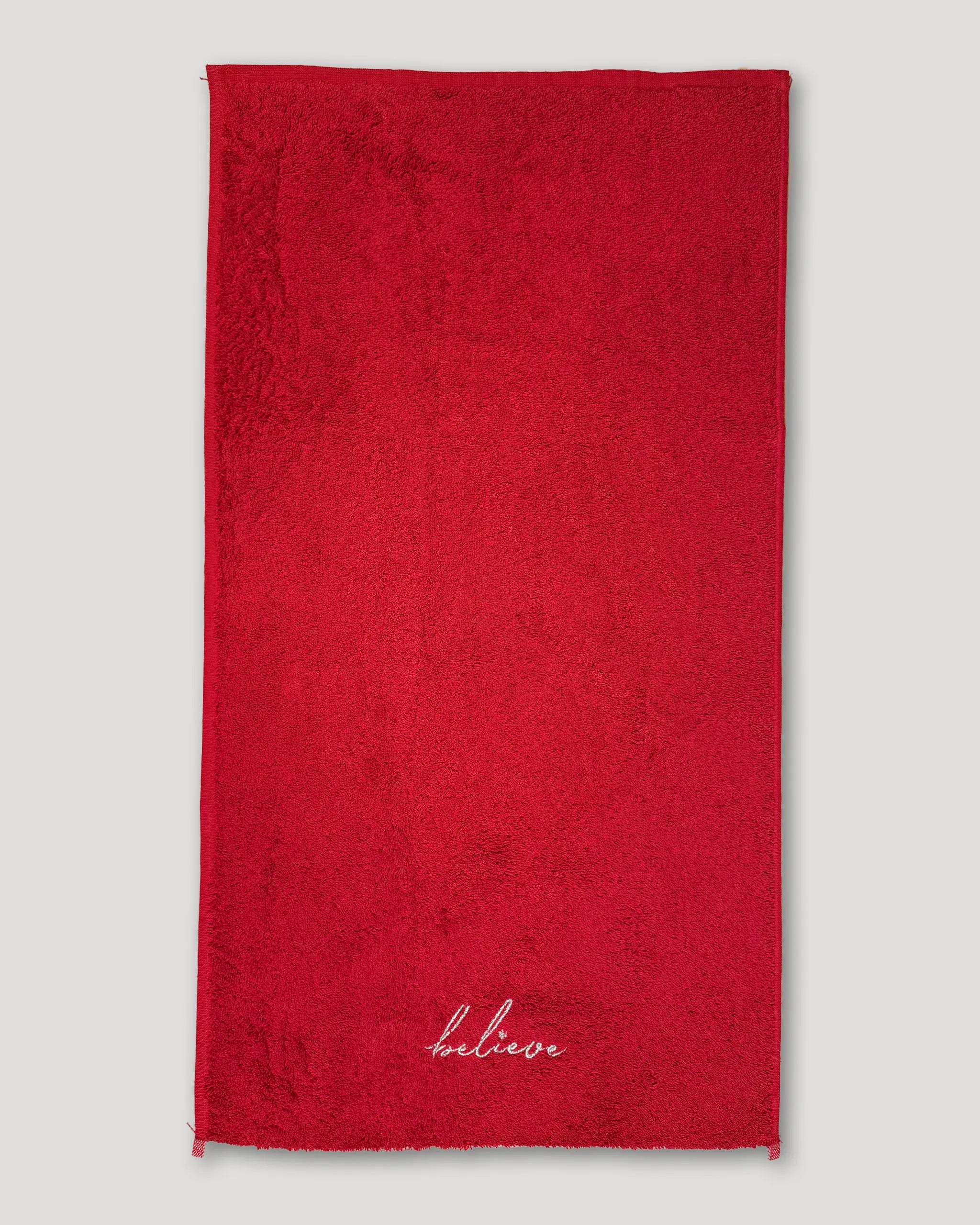 Weihnachtshandtuecher – 2er-Set, rot mit Stick