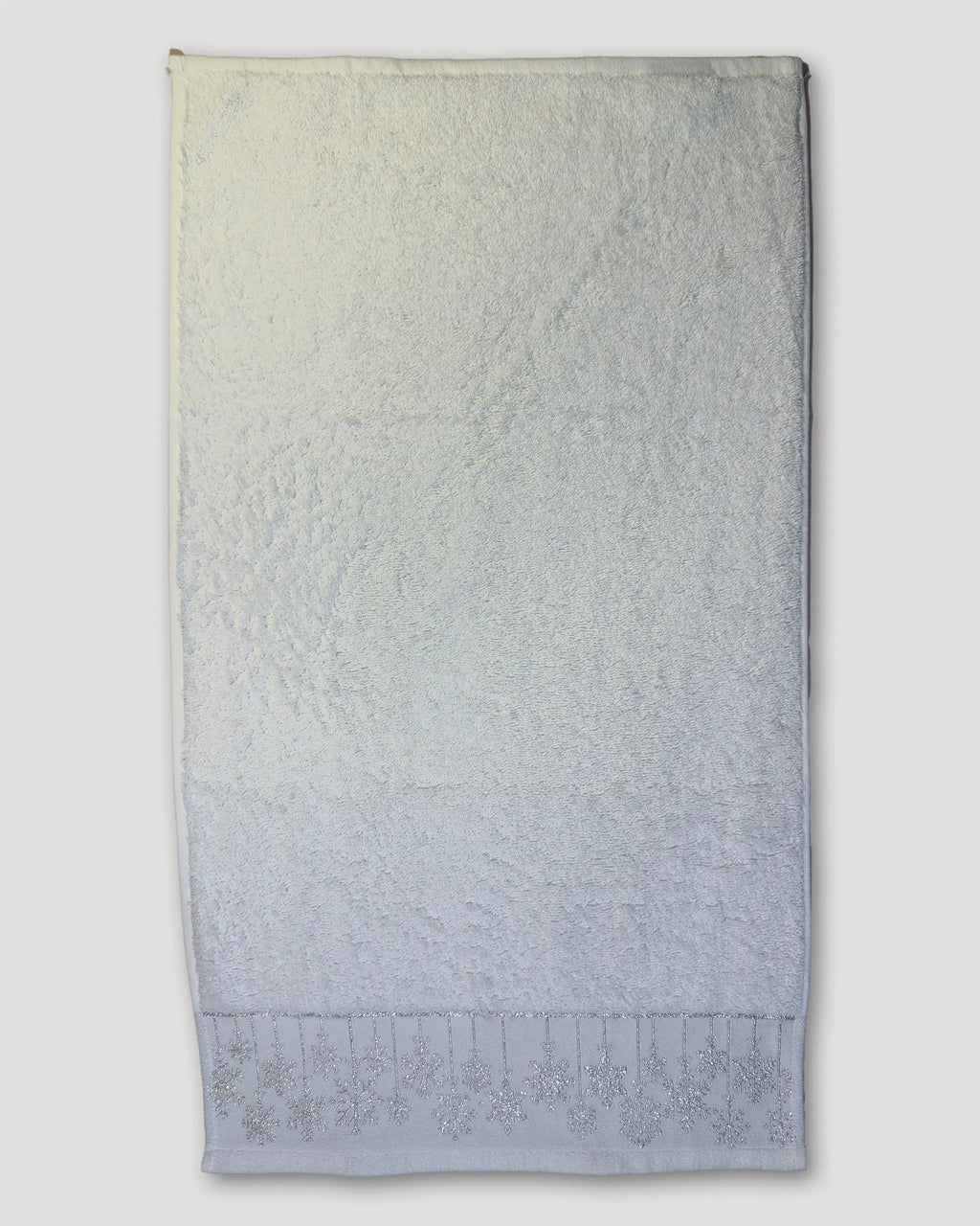 Weihnachtshandtuch – 2er-Set, Schneeflocken, weiss